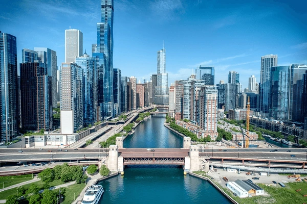 Why Are So Many Crime Novels Set in Chicago? drone photograph chicago river outer 600nw 2513128999